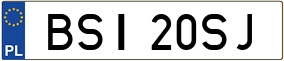 Trailer License Plate